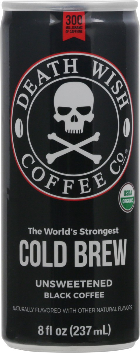 slide 6 of 9, Death Wish Coffee Co. Cold Brew Black Unsweetened Coffee 8 fl oz, 12 ct