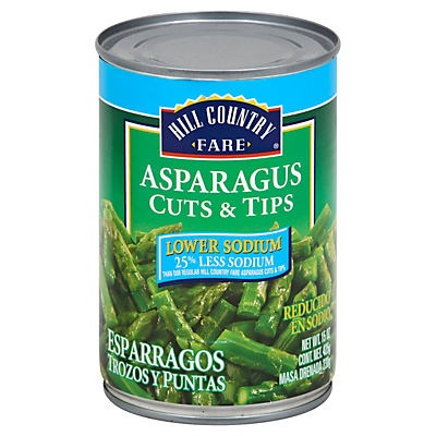 slide 1 of 1, Hill Country Fare Asparagus Cuts and Tips, 15 oz