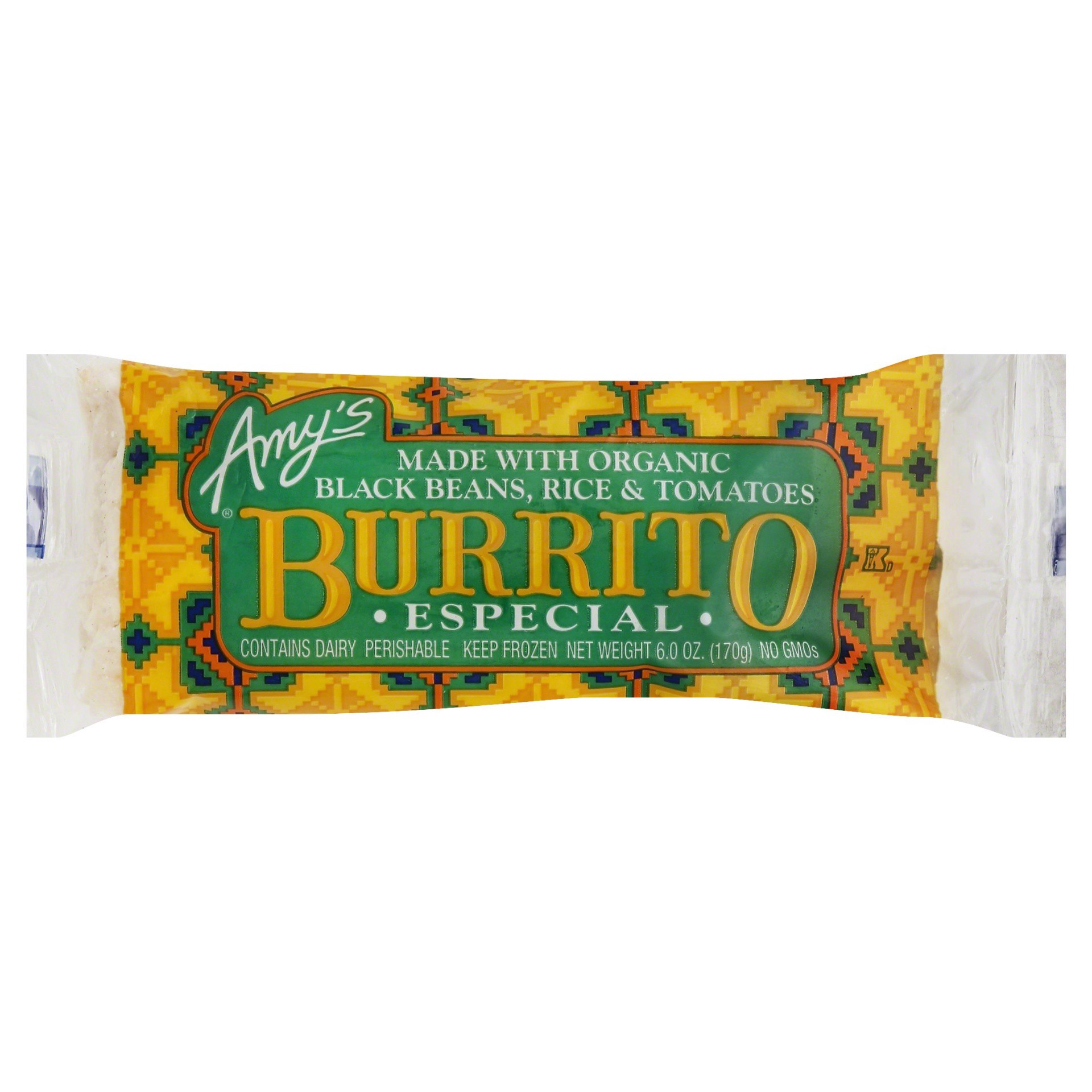 slide 1 of 2, Amy's Organic Especial Burrito, 6 oz