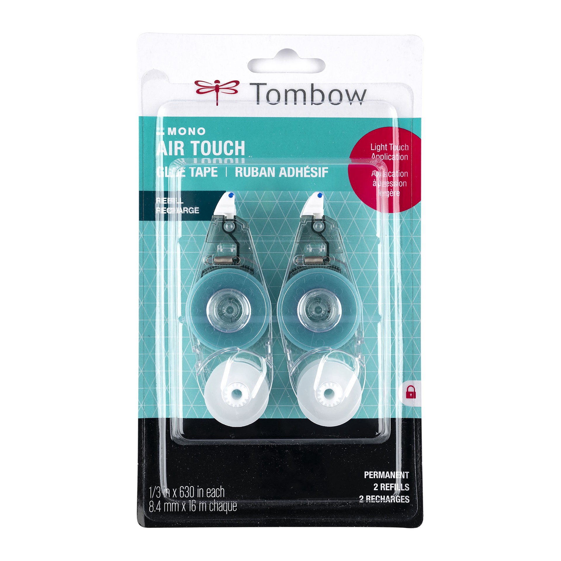 slide 4 of 8, Tombow Mono Air Touch Glue Tape Refill, 2ct., 2 ct