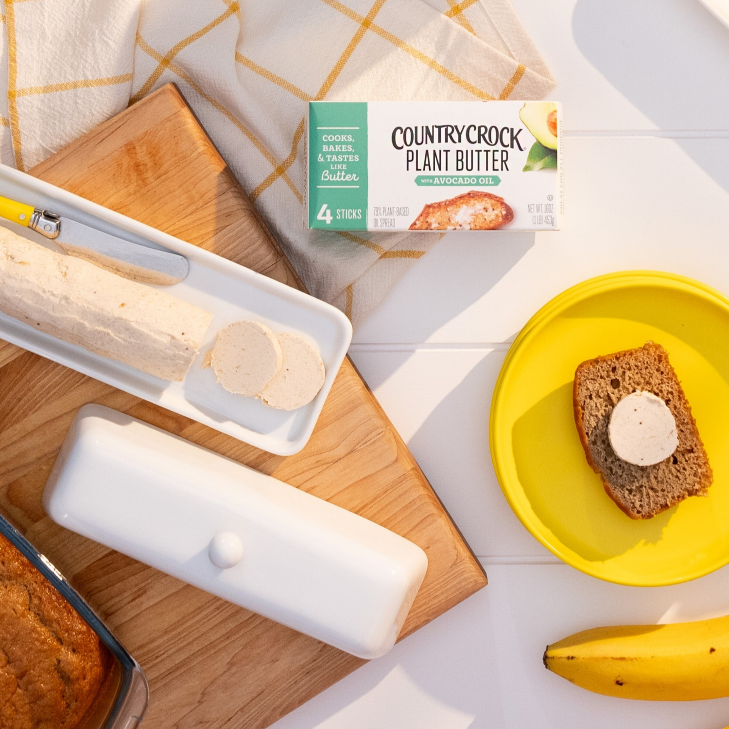 slide 3 of 5, Country Crock Dairy Free Vegan Plant Butter with Avocado Oil Sticks 16 oz, 4 ct; 16 oz