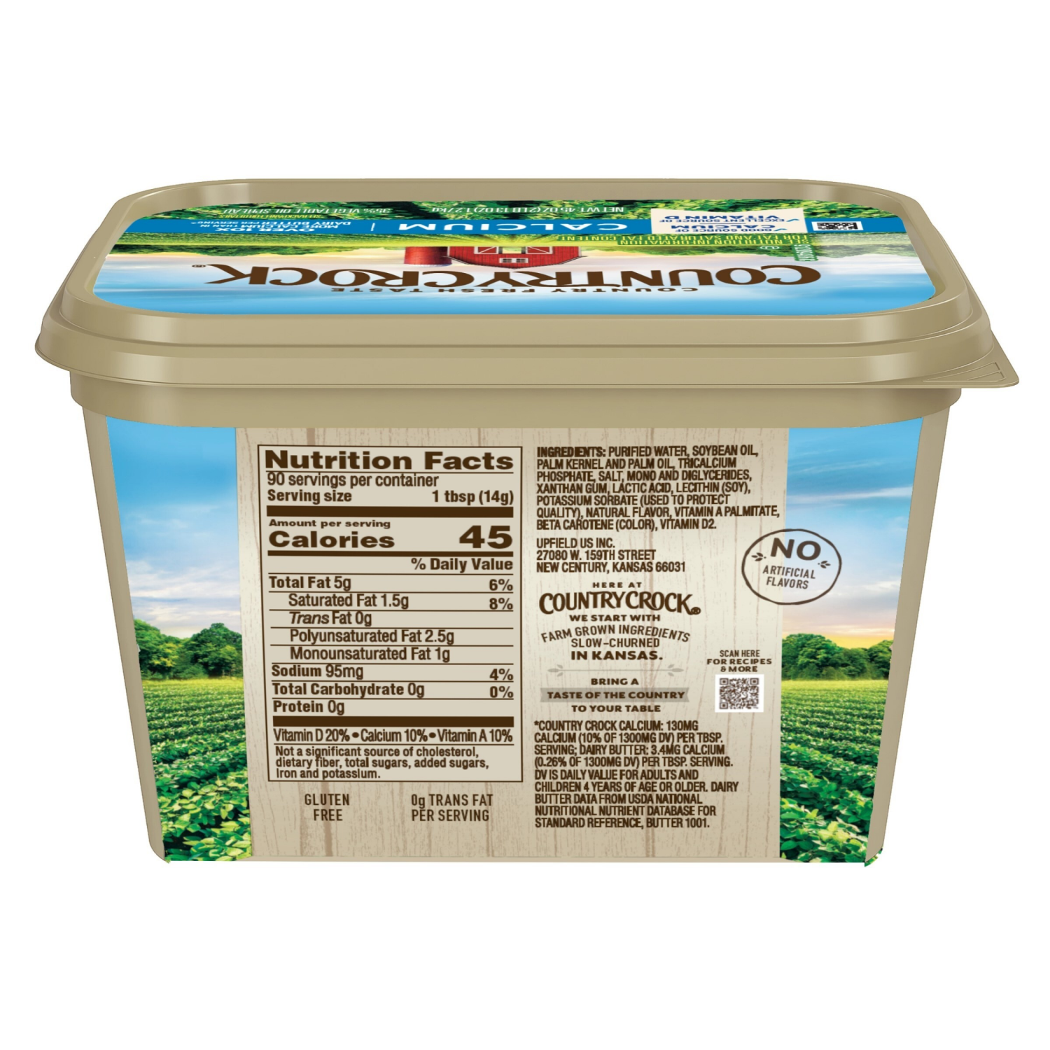 slide 4 of 5, Country Crock Calcium Buttery Spread Tub 45 oz, 45 oz