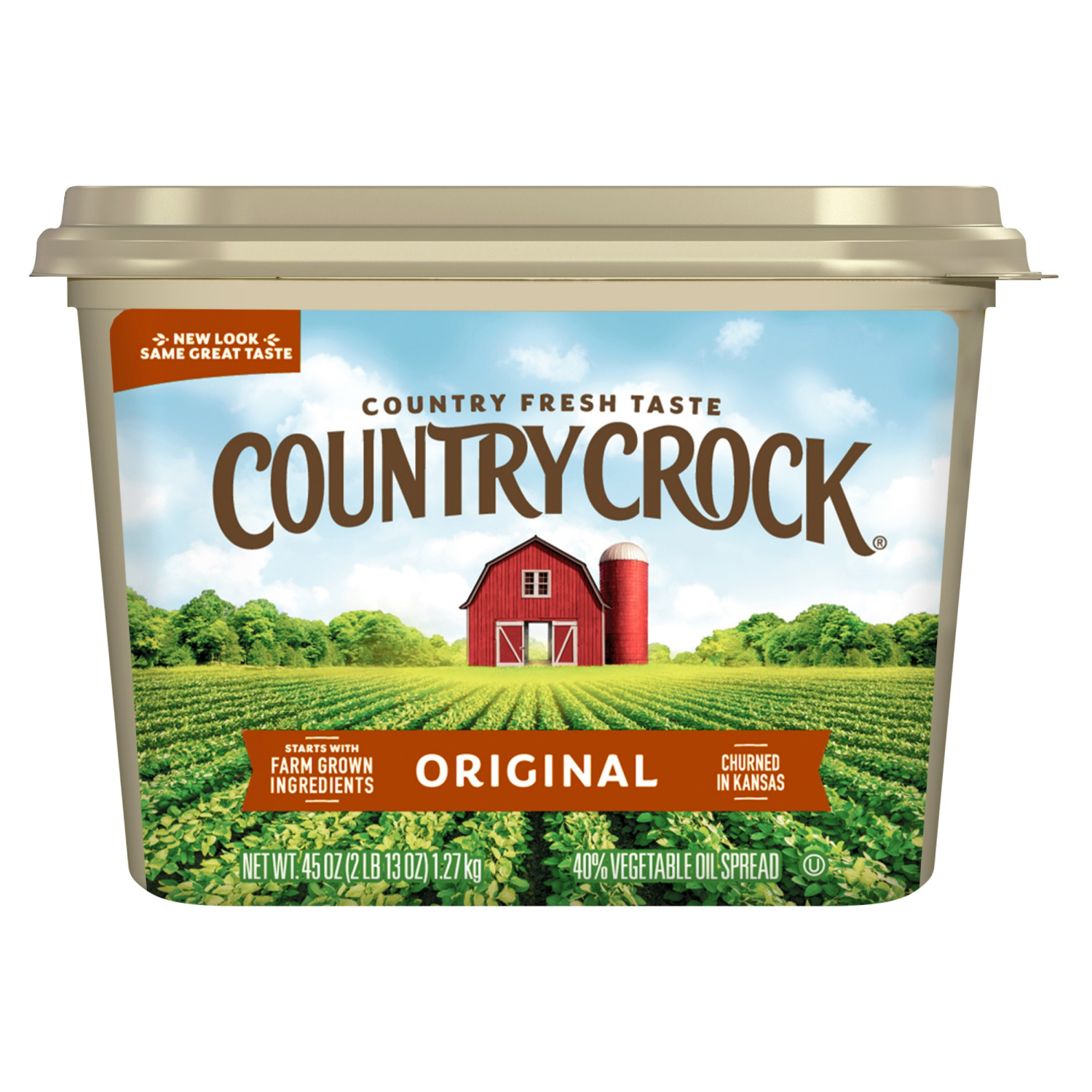 slide 1 of 7, Country Crock Original Spread Tub 45 oz, 45 oz