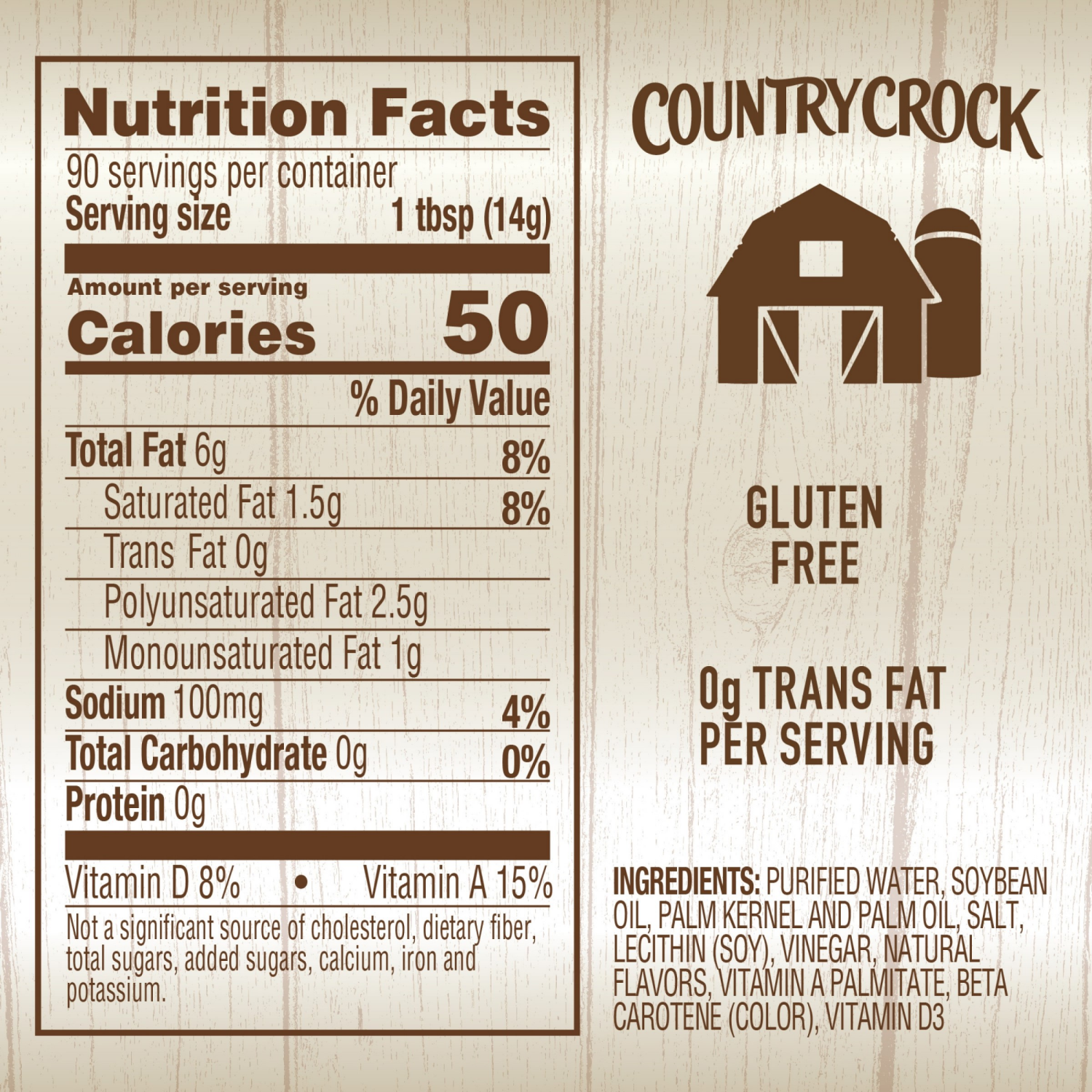 slide 6 of 7, Country Crock Original Spread Tub 45 oz, 45 oz