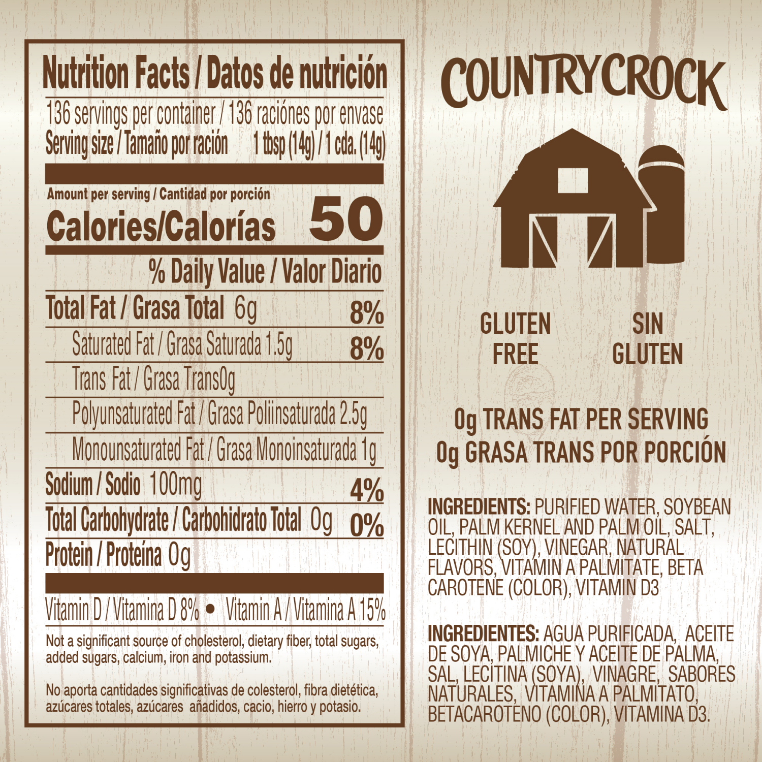 slide 4 of 5, Country Crock Original Spread Tub 67.5 oz, 67.5 oz
