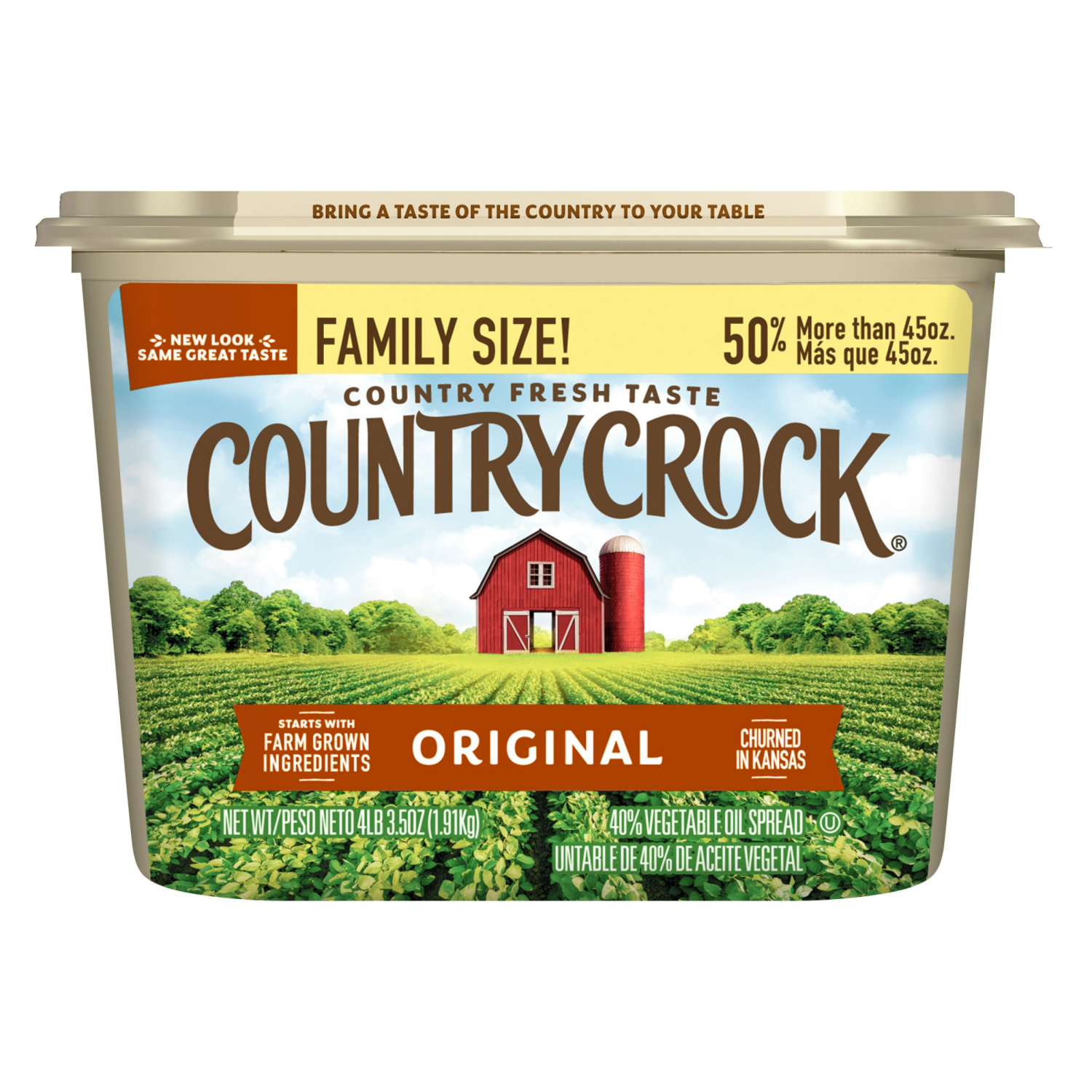 slide 1 of 5, Country Crock Original Spread Tub 67.5 oz, 67.5 oz
