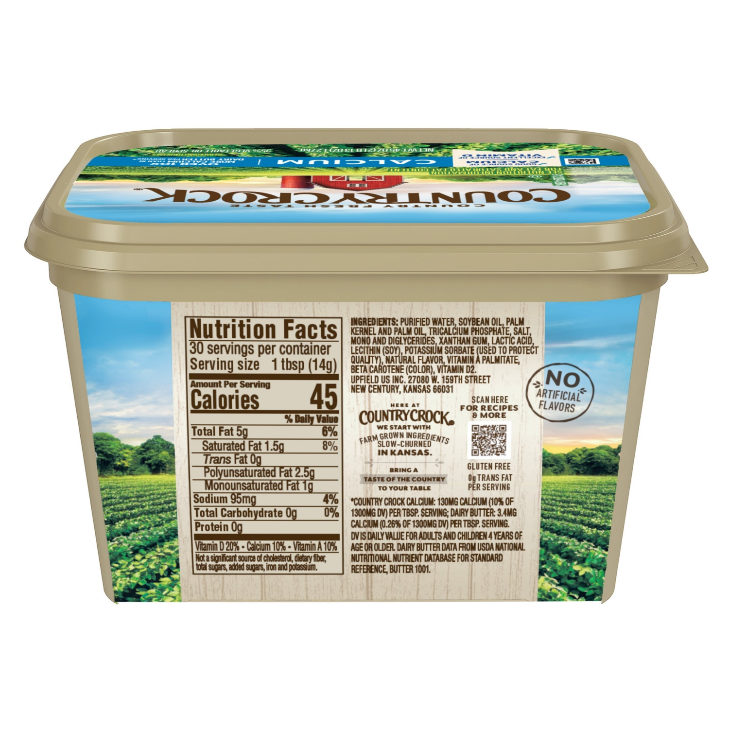 slide 4 of 5, Country Crock Vegetable Oil Spread, Calcium, 15 oz