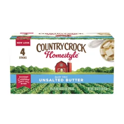 Country Crock Homestyle Dairy Free Butter Unsalted Sticks, 16 oz, 4-pack