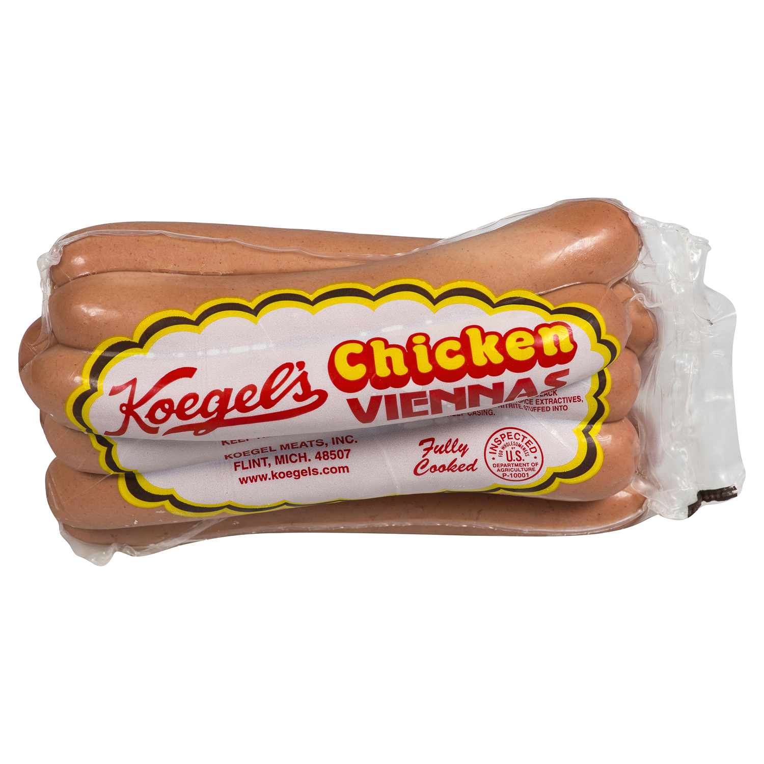 slide 1 of 1, KOEGELS Koegel's Viennas Chicken Hot Dog, 8 ct, per lb