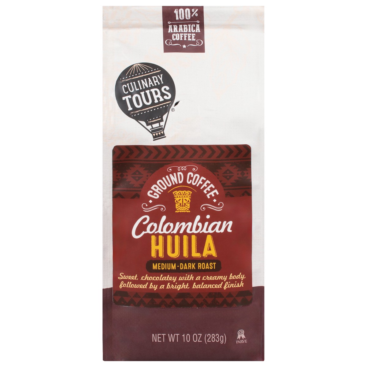 slide 1 of 8, Culinary Tours Medium-Dark Roast Ground Colombian Huila Coffee 10 oz, 10 oz