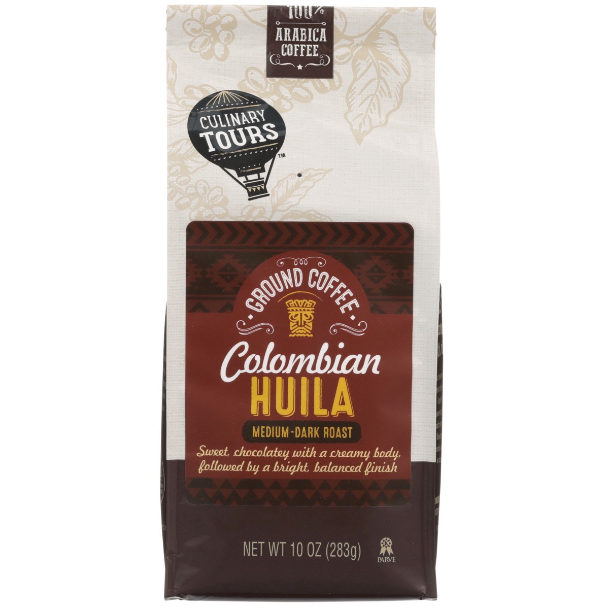 slide 5 of 8, Culinary Tours Medium-Dark Roast Ground Colombian Huila Coffee 10 oz, 10 oz