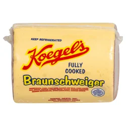 KOEGELS Koegal's Braunschweiger, Fully Cooked