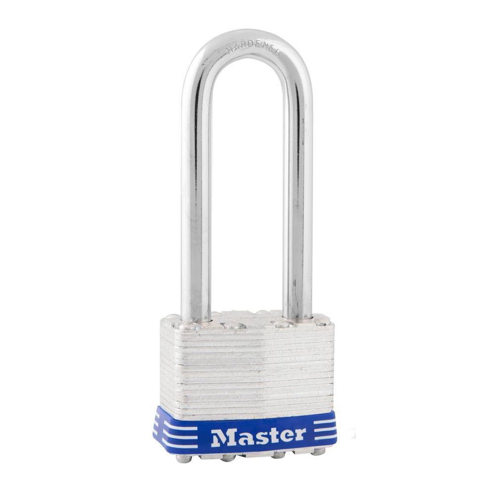 slide 1 of 3, Master Lock Shackle 2" Key Padlock, 2 in