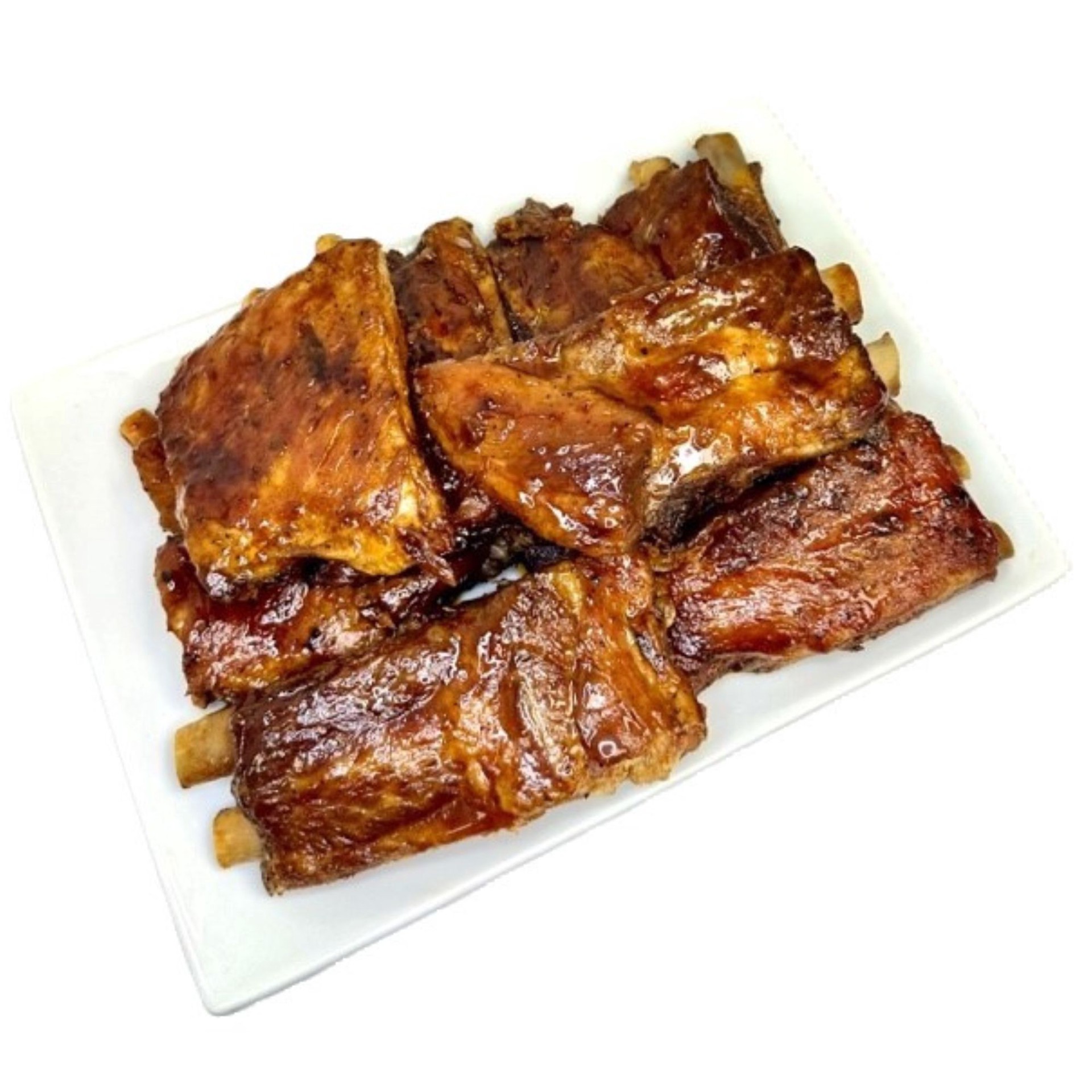 slide 1 of 1, Bbq Pork Ribs, per lb