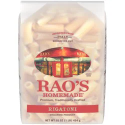 Rao's Homemade Homemade Bronze Die Cut Rigatoni 16 oz
