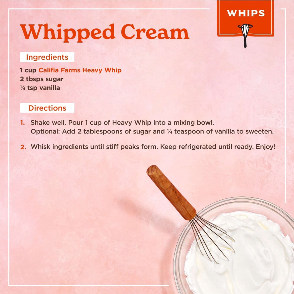 slide 4 of 6, Califia Farms Califia Cream Heavy Whip, 1 ct