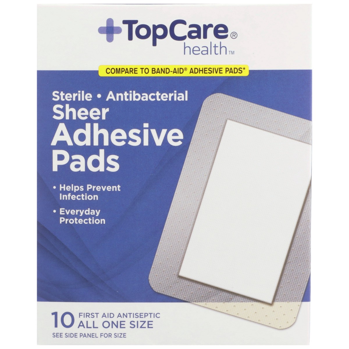 slide 7 of 8, TopCare All One Size Flexible Fabric Bandages, 10 ct