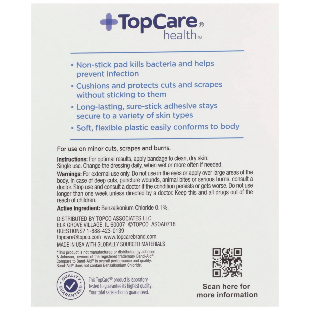 slide 8 of 8, TopCare All One Size Flexible Fabric Bandages, 10 ct