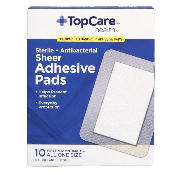 slide 1 of 8, TopCare All One Size Flexible Fabric Bandages, 10 ct