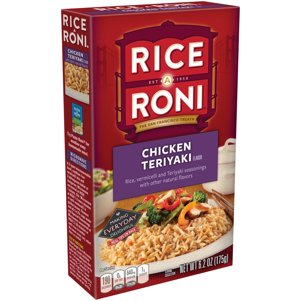 slide 3 of 5, Rice-A-Roni Chicken Teriyaki, 6.2 oz