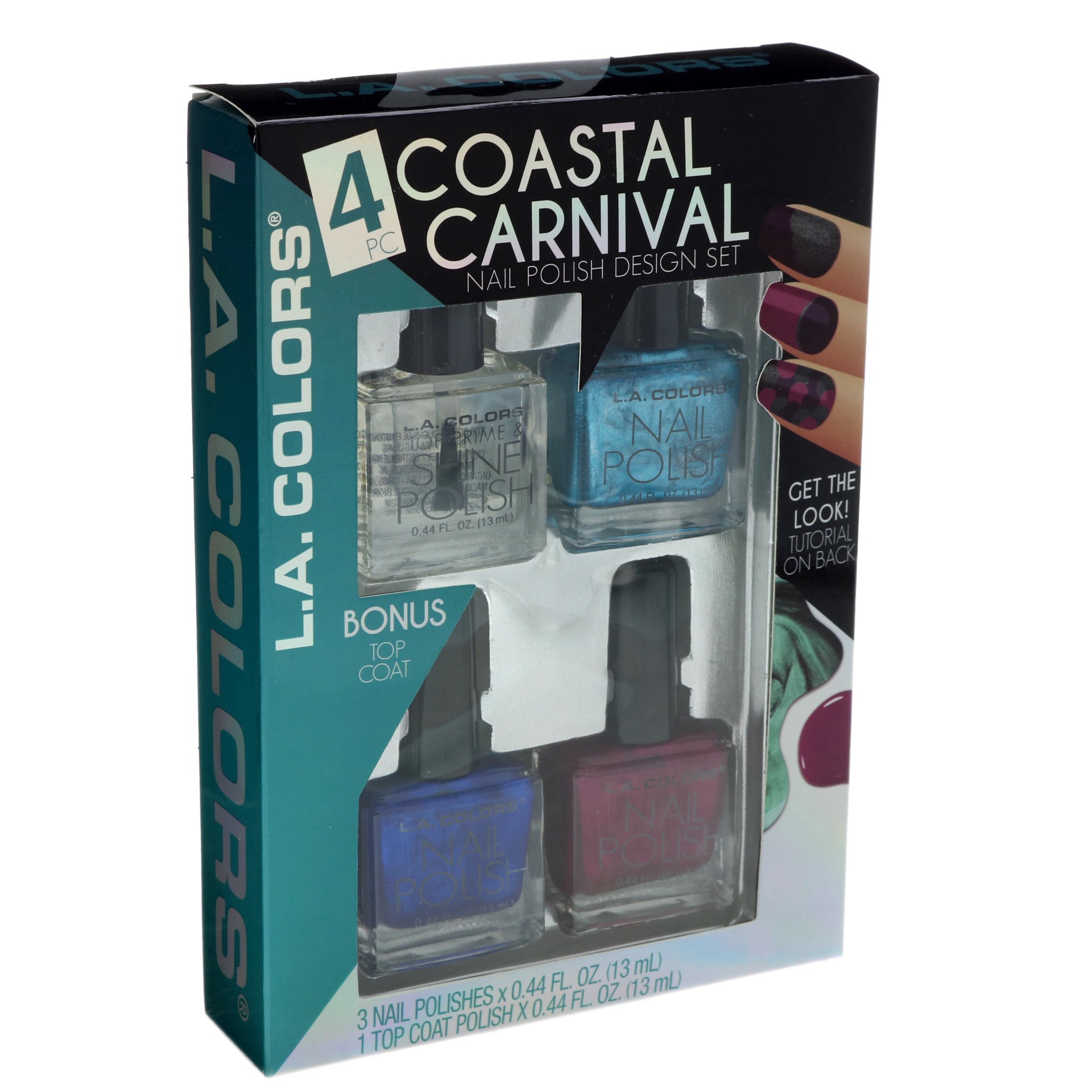 slide 1 of 1, L.A. Colors Nail Polish Set Costal Carnival, 1 ct