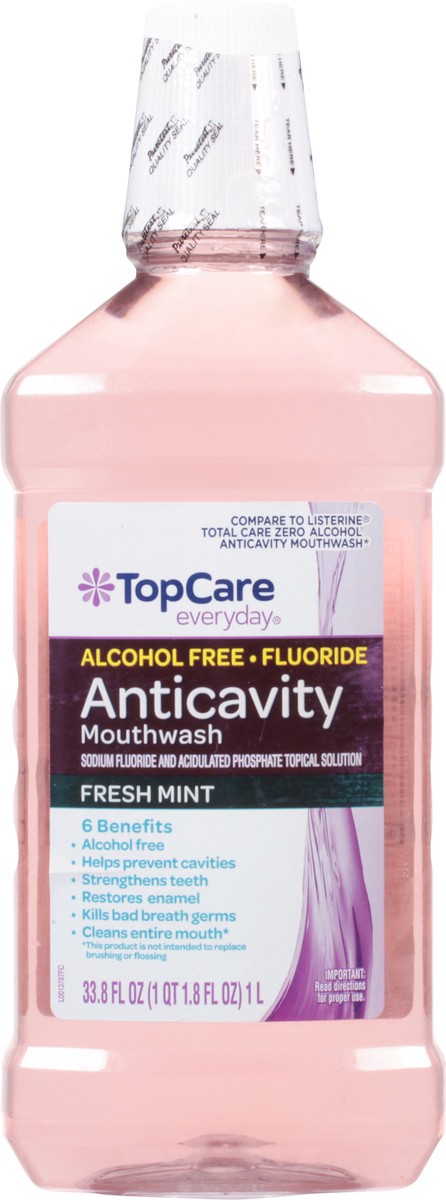 slide 12 of 16, TopCare Everyday Anticavity Fresh Mint Mouthwash 33.8 fl oz, 33.8 fl oz