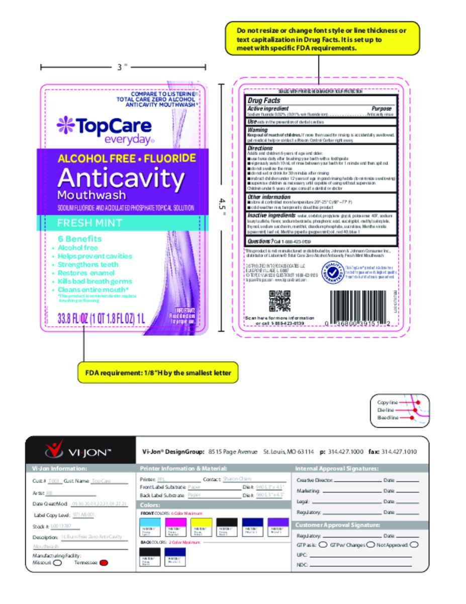 slide 9 of 16, TopCare Everyday Anticavity Fresh Mint Mouthwash 33.8 fl oz, 33.8 fl oz