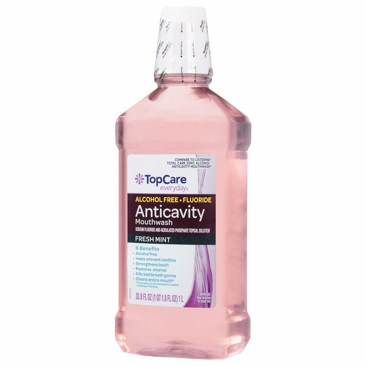 slide 11 of 16, TopCare Everyday Anticavity Fresh Mint Mouthwash 33.8 fl oz, 33.8 fl oz