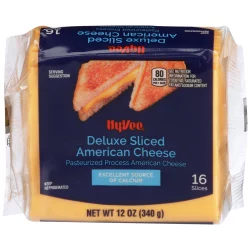 Hy-vee American Pasteurized Process Deluxe Sliced Cheese
