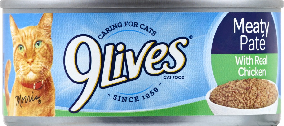 slide 2 of 2, 9Lives Meaty Paté Chicken Dinner Wet Cat Food, 5.5-Ounce Can, 5.5 oz