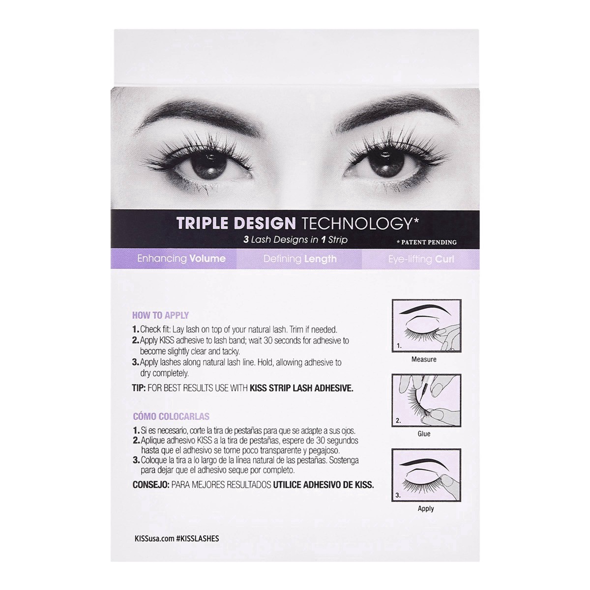 slide 36 of 70, Kiss New York KISS Lash Couture Triple Push-Up Fake Eyelashes - Bombshell - 4 Pairs, 1 ct