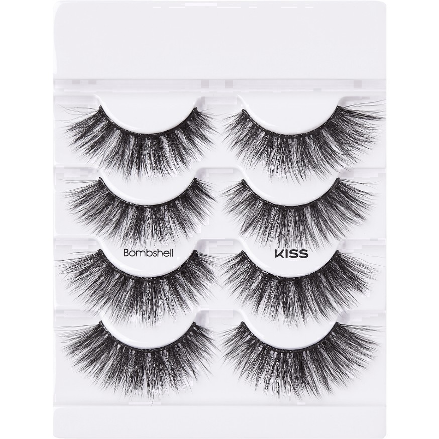 slide 14 of 70, Kiss New York KISS Lash Couture Triple Push-Up Fake Eyelashes - Bombshell - 4 Pairs, 1 ct