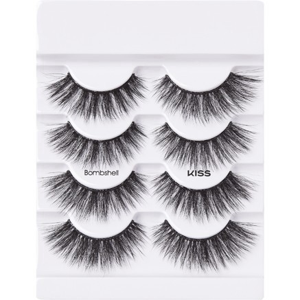 slide 2 of 70, Kiss New York KISS Lash Couture Triple Push-Up Fake Eyelashes - Bombshell - 4 Pairs, 1 ct