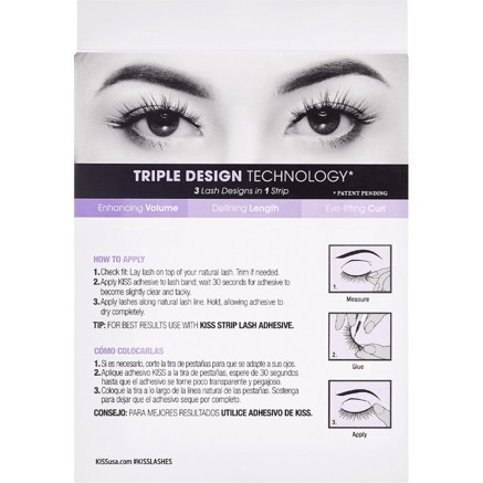 slide 48 of 70, Kiss New York KISS Lash Couture Triple Push-Up Fake Eyelashes - Bombshell - 4 Pairs, 1 ct