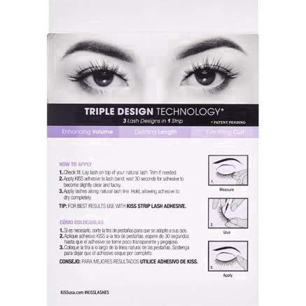 slide 9 of 70, Kiss New York KISS Lash Couture Triple Push-Up Fake Eyelashes - Bombshell - 4 Pairs, 1 ct