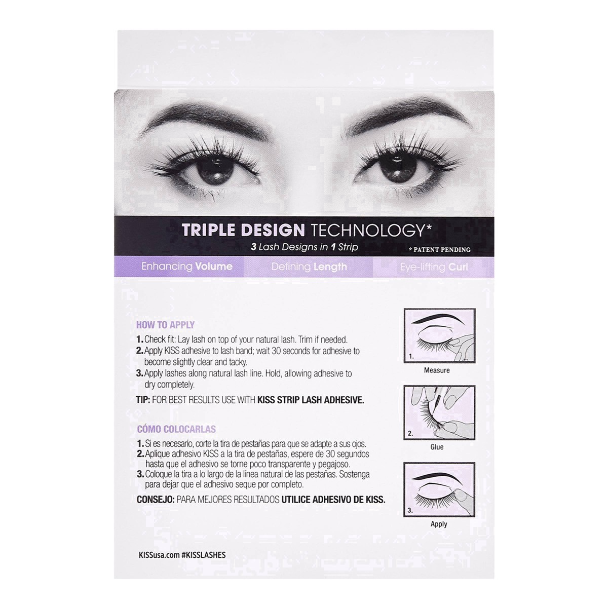 slide 46 of 70, Kiss New York KISS Lash Couture Triple Push-Up Fake Eyelashes - Bombshell - 4 Pairs, 1 ct