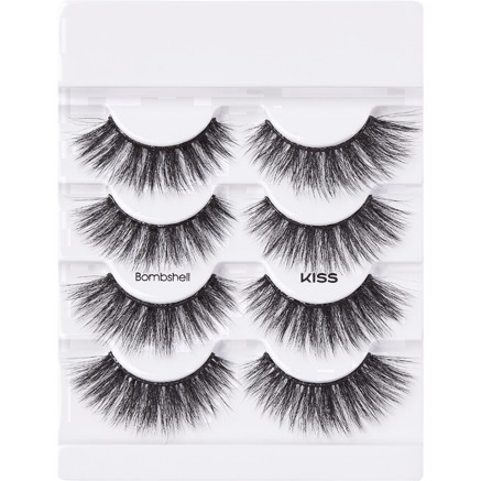 slide 30 of 70, Kiss New York KISS Lash Couture Triple Push-Up Fake Eyelashes - Bombshell - 4 Pairs, 1 ct