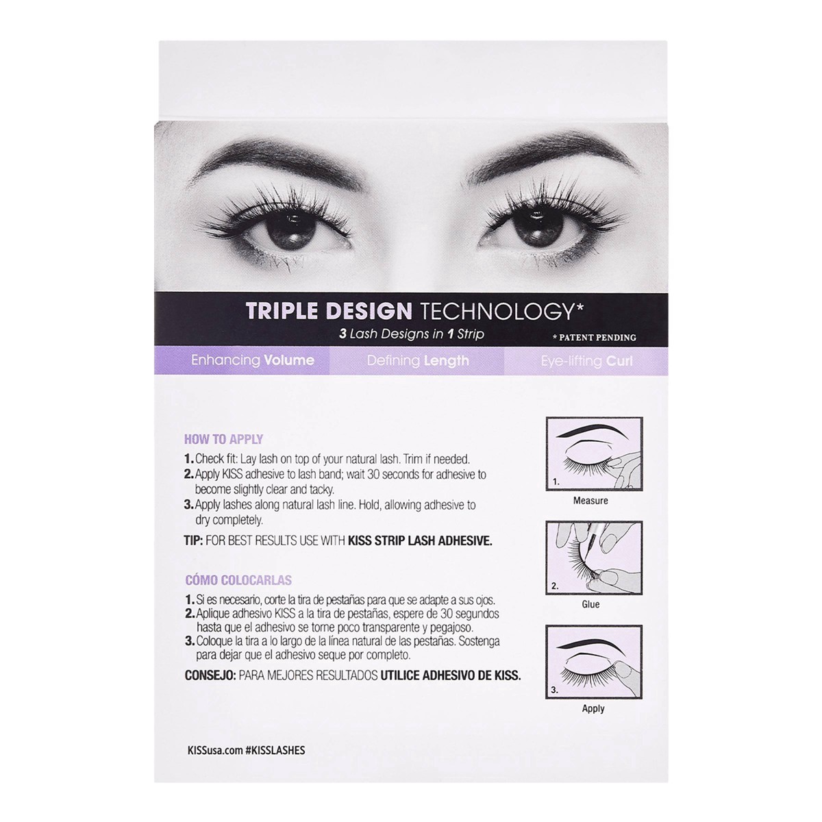 slide 50 of 70, Kiss New York KISS Lash Couture Triple Push-Up Fake Eyelashes - Bombshell - 4 Pairs, 1 ct