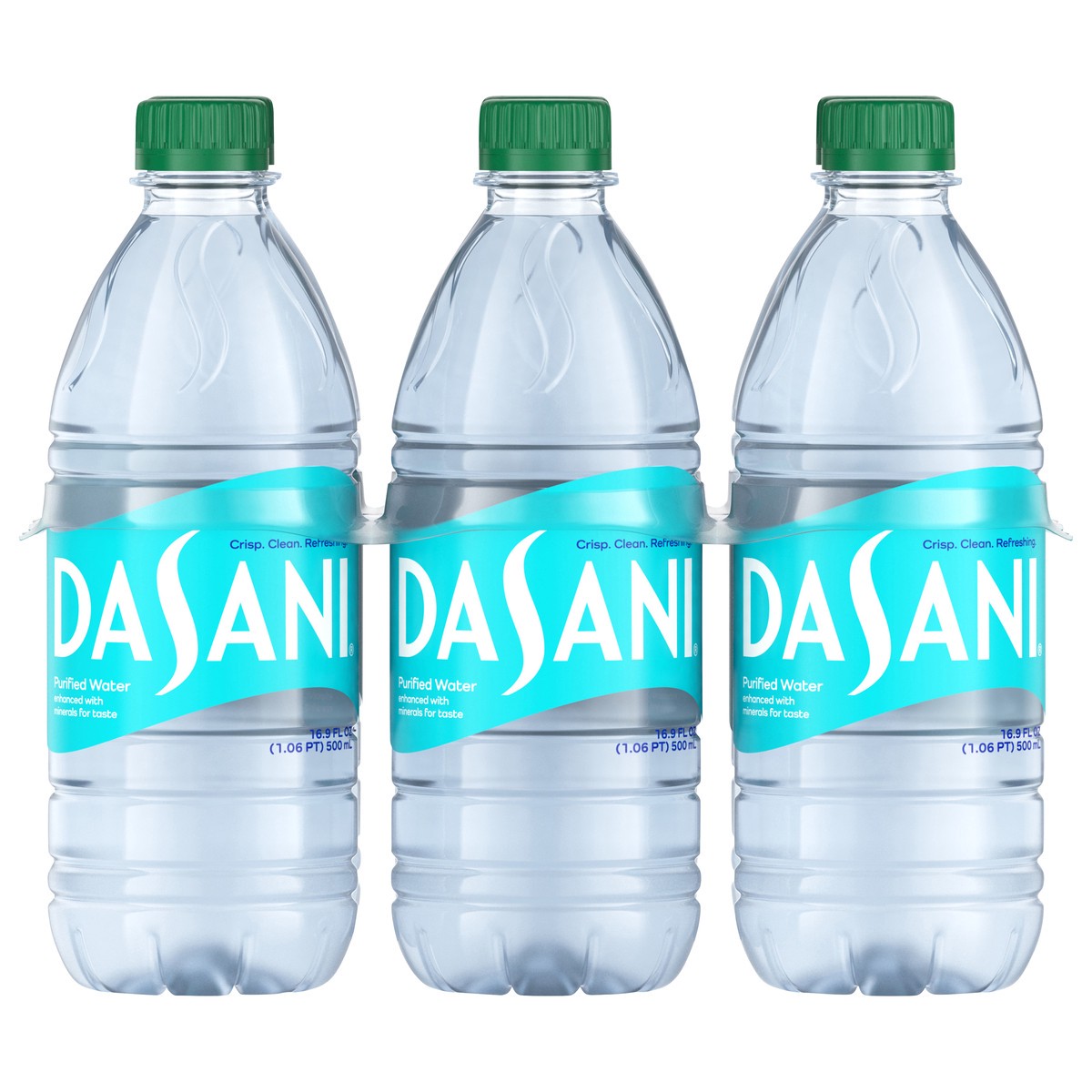 slide 1 of 2, DASANI Purified Water Bottles Enhanced with Minerals, 16.9 fl oz, 6 Pack, 6 ct