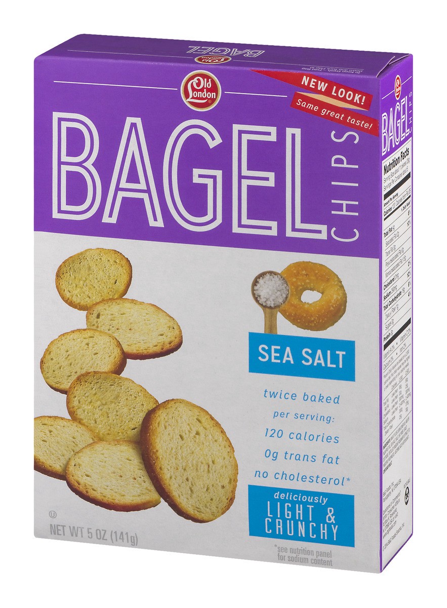 slide 2 of 9, Old London Bagel Chips, 5 oz