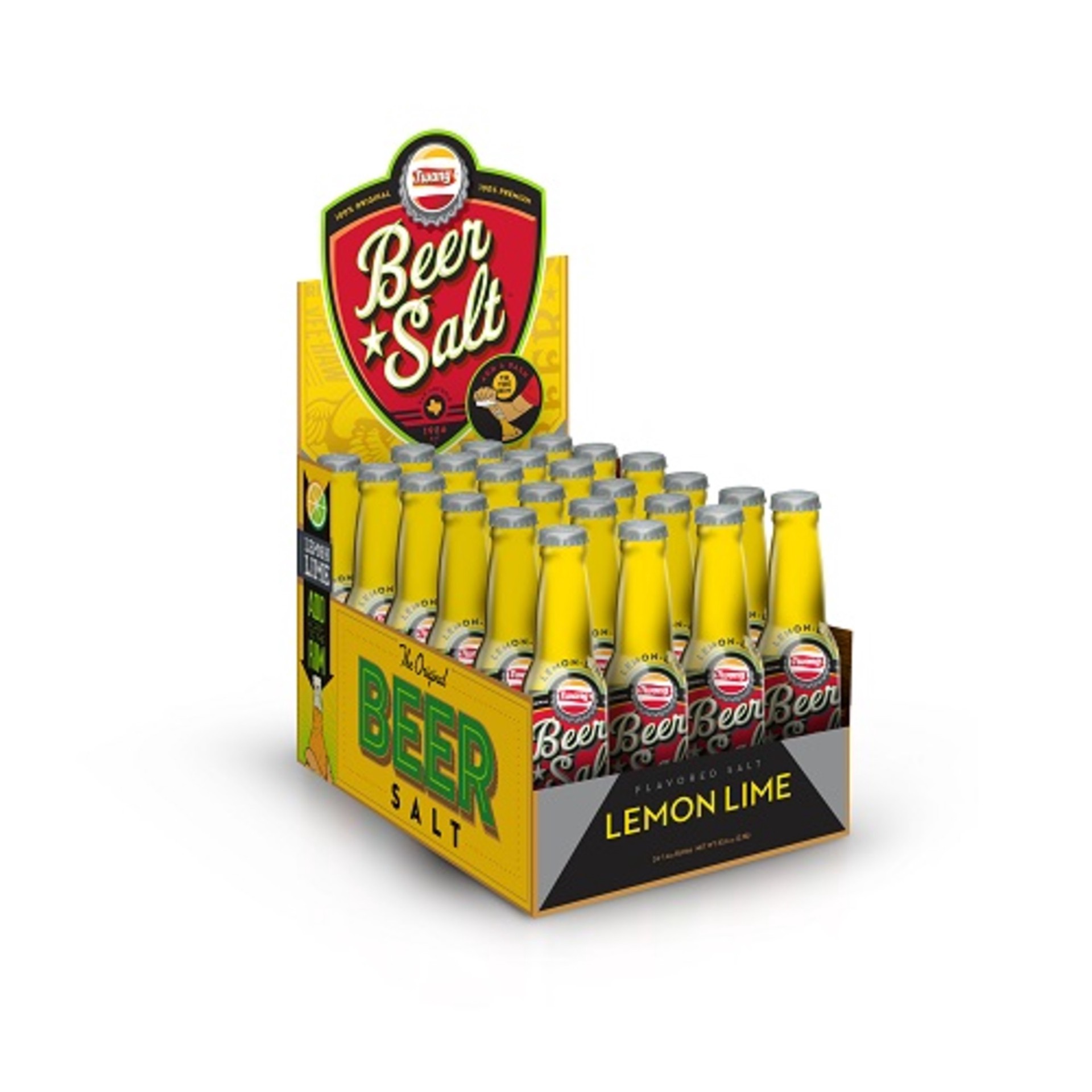 slide 1 of 1, Distributed Consumables Lemon Lime Beer Salt Counter Display, 1 ct