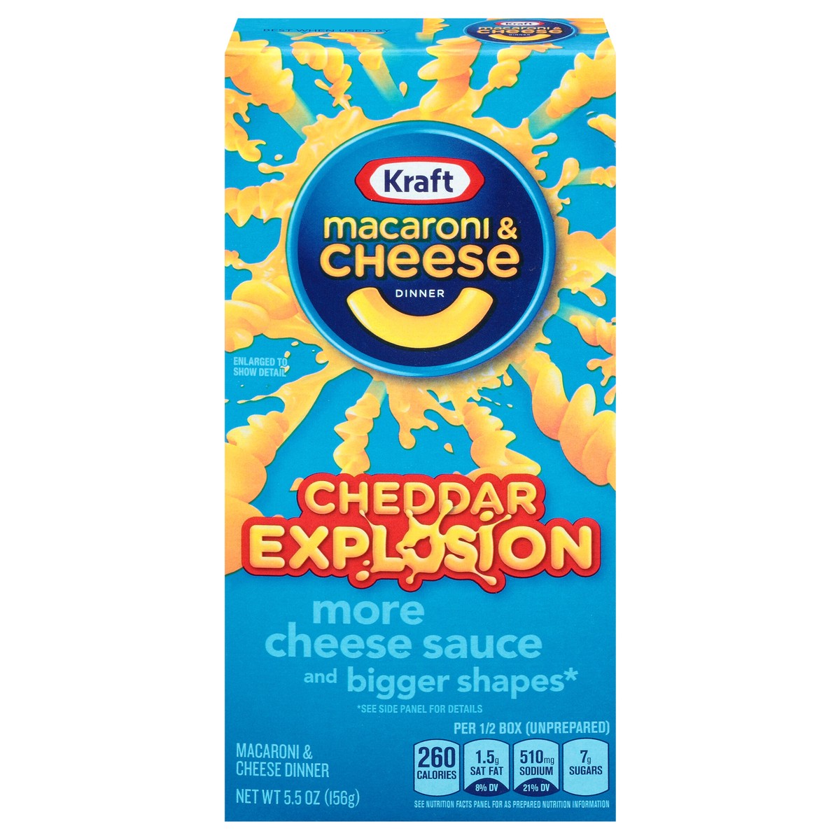 slide 13 of 14, Kraft Cheddar Explosion Macaroni & Cheese Dinner 5.5 oz. Box, 5.5 oz