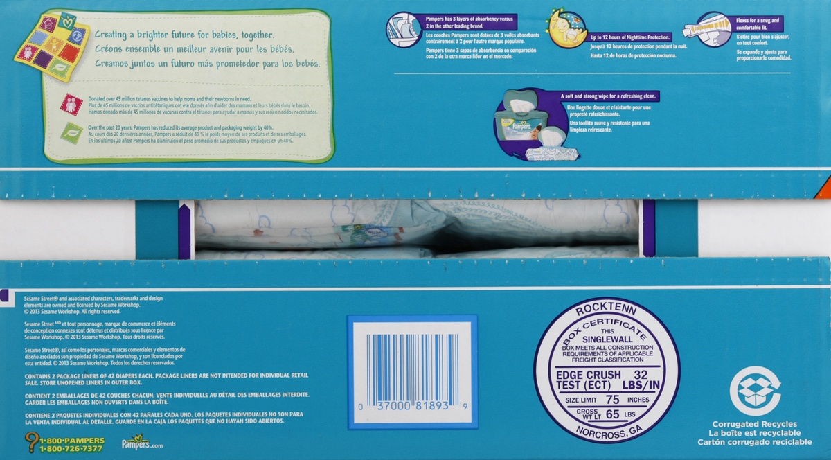 slide 4 of 7, Pampers Diapers , 84 ct