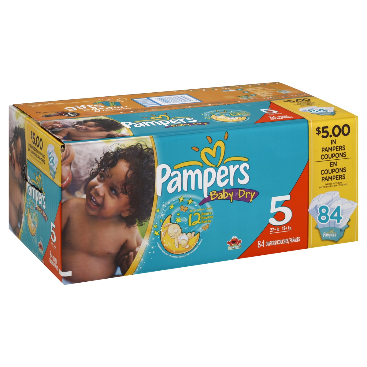 slide 1 of 7, Pampers Diapers , 84 ct