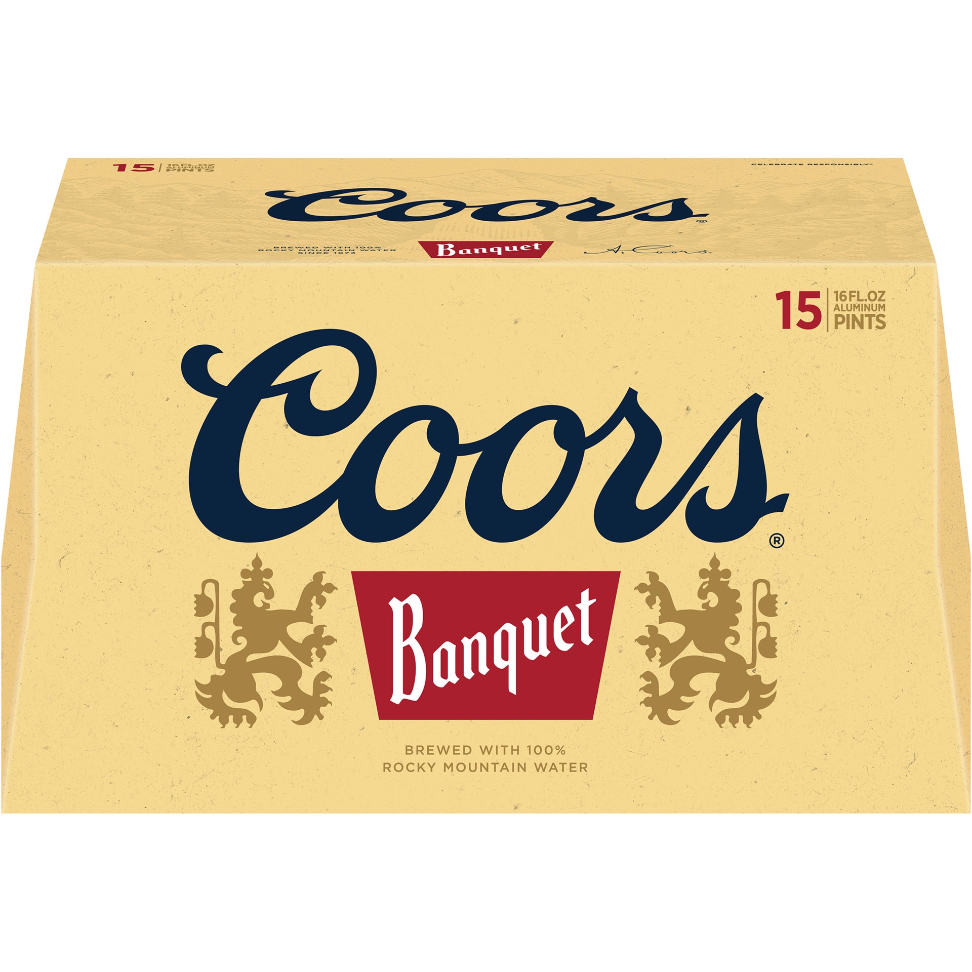 slide 2 of 5, Coors Brisk and satisfying with a subtle sweetness and malty refreshment, Coors Banquet Lager Beer is a golden lager beer with 5% ABV., 15 ct; 16 oz