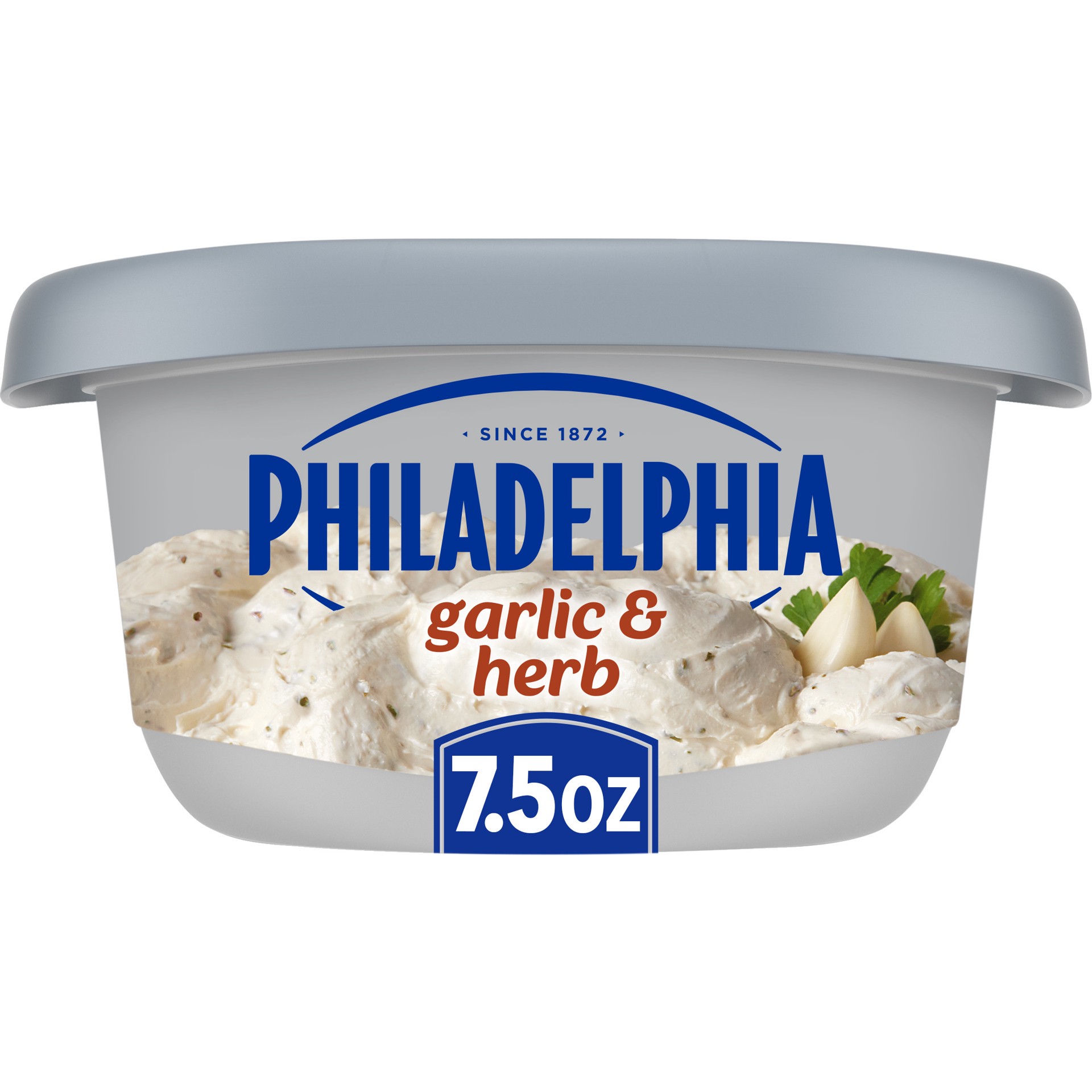 slide 1 of 5, Philadelphia Garlic & Herb Cream Cheese Spread, 7.5 oz Tub, 7.5 oz