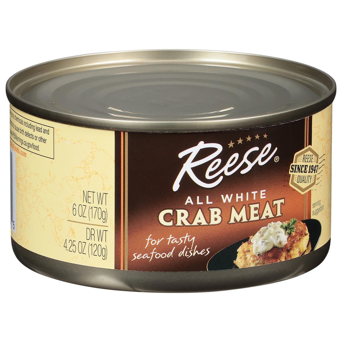 slide 8 of 12, Reese All White Crab Meat 6 oz, 6 oz