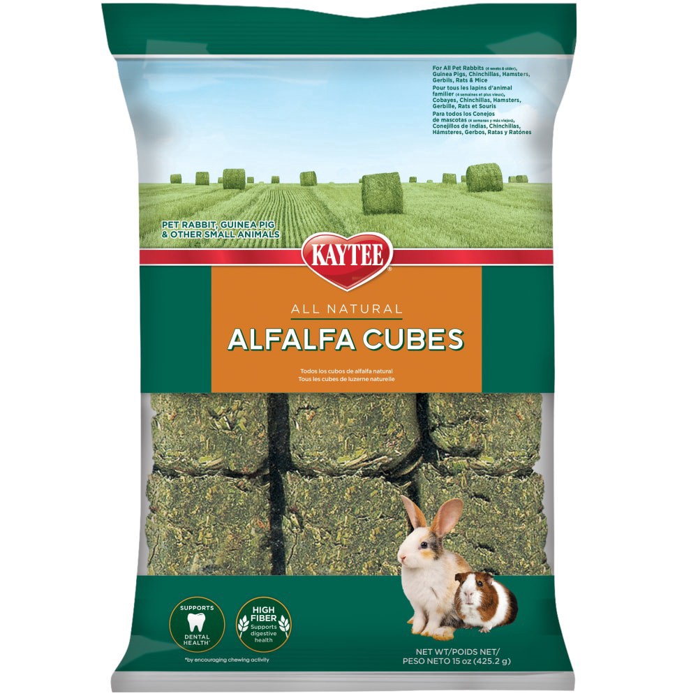 slide 1 of 1, Kaytee Natural Alfalfa Cubes, 15 oz