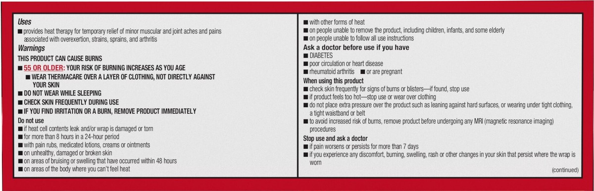 slide 6 of 7, Thermacare Pain Relief Patch Small & Mediumium Lower Back & Hip, 3 ct