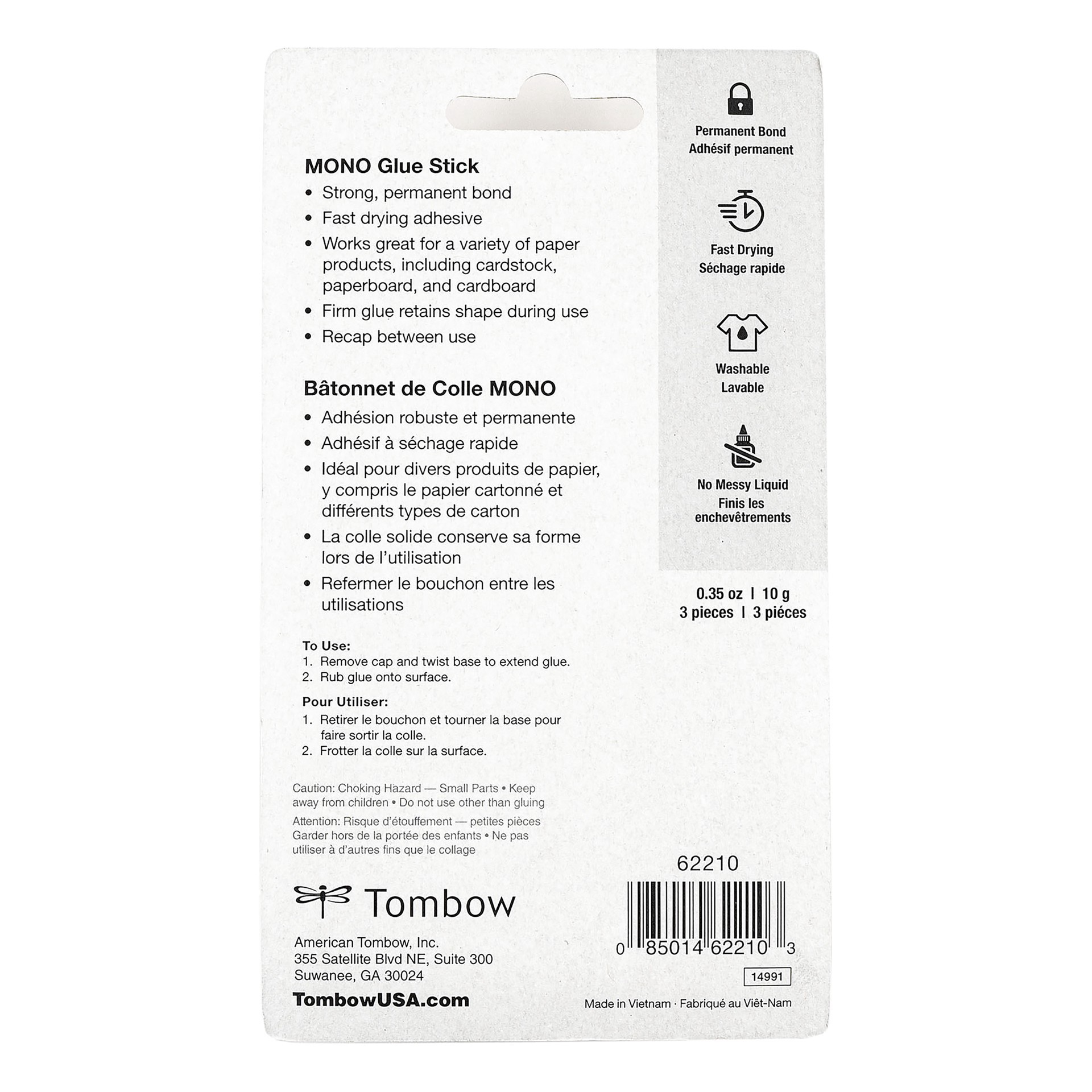 slide 7 of 7, Tombow Mono Glue Sticks, 3ct., 3 ct